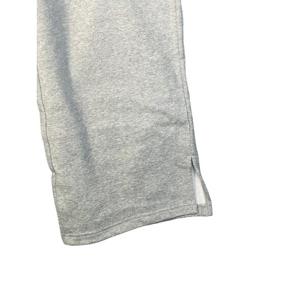 HALARA High Waisted Drawstring Side Pocket Split Wide Leg Fleece Casual Gray XL‎ - Picture 5 of 8